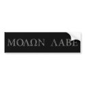 Molon Labe (Come and Get It) bumper stickers