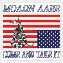 Molon Labe - Come and Take Square Sticker