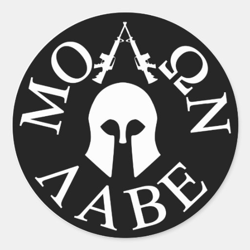 Molon Labe, Come and Take Them Classic Round Sticker Zazzle