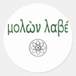 Molon Labe (Come and Take Them) Lower case Round Sticker