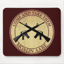 Molon Labe (Come and Take Them) mousepads