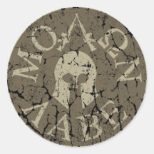 Molon Labe, Come and Take Them Round Sticker
