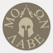 Molon Labe, Come and Take Them Round Stickers