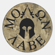 Molon Labe, Come and Take Them Round Stickers