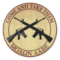 Molon Labe (Come and Take Them) Round Sticker