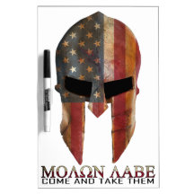 Molon Labe - Come and Take Them USA Spartan Dry-Erase Whiteboard