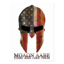 Molon Labe - Come and Take Them USA Spartan Post Card