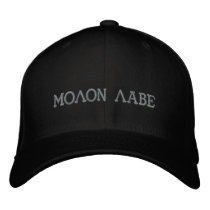 Molon Labe embroidered hats by Walking_Corpse Molon Labe embroidered hats