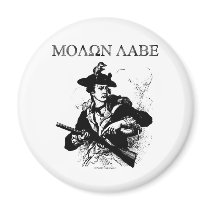 Molon Labe Minuteman magnets by bizarretees Molon Labe Minuteman magnets