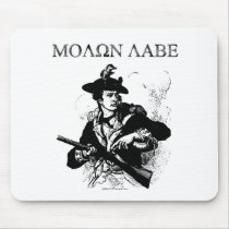 Molon Labe Minuteman mousepads by bizarretees Molon Labe Minuteman mousepads