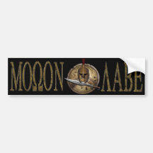 Molon Labe Spartan Sword Bmpr Sticker Bumper Sticker