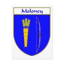 Moloney Coat of Arms/Family Crest postcards