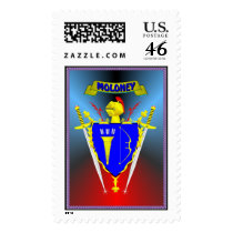 MOLONEY IRISH  FAMILY HERALDIC SHIELD/CREST postage