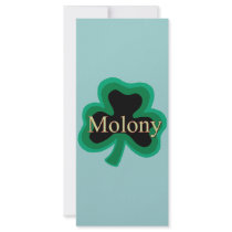 Molony Family Customized Rack Card