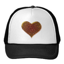 Molten Metal Heart Design Hat