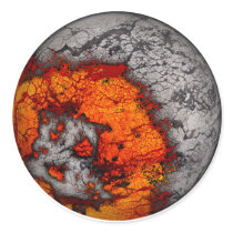 Molten Moon (White BG)...Stickers by corrosivetees Molten Moon (White BG)...Stickers