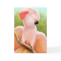 Moluccan Cockatoo Greeting Card by twopurringcats Moluccan Cockatoo Greeting Card