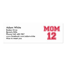 Mom 2012 business card