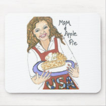 Mom and Apple Pie Mousepad
