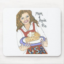 Mom and Apple Pie Mousepad