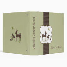 Mom and Baby Deer Photo Album 3 Ring Binder