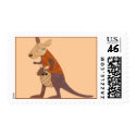 Mom and Baby Kangaroo postage