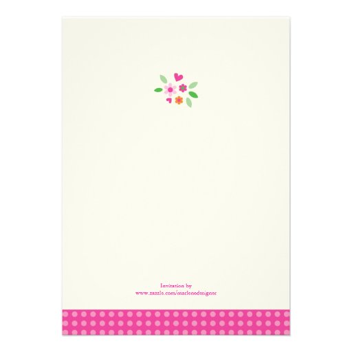 Mom and Baby Owl Baby Girl Shower Invitation
