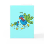 Mom and Baby Peacock Greeting Card