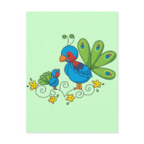 Mom and Baby Peacock postcards by Peacock_Cards Mom and Baby Peacock postcards