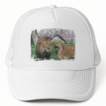 Mom and Dad Lion Baseball Hat