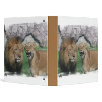 Mom and Dad Lion Binder