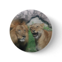 Mom and Dad Lion Button