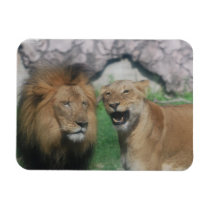 Mom and Dad Lion Flexible Magnet
