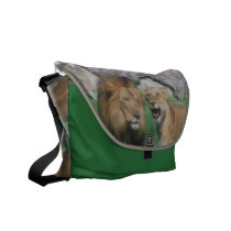 Mom and Dad Lion Messenger Bag