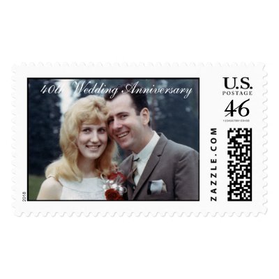mom and dad wed stamp, 40th Wedding Anniversary