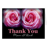 Mom and Dad - Wedding Thank You Greeting Cards