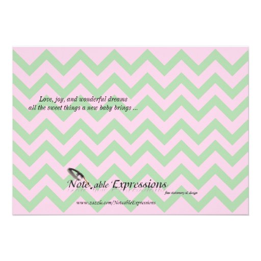 Mom and Me Elephant Baby Girl Shower Invitation