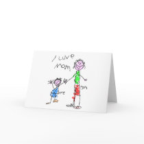Mom and Me I Love Mom cards