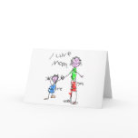 Mom and Me I Love Mom Greeting Cards