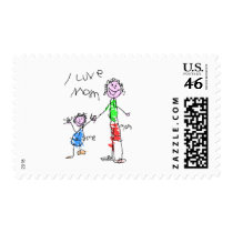 Mom and Me I Love Mom Stamps