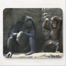 Mom & Baby Monkey mousepads