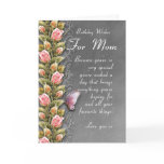 mom birthday card - birthday card with roses and b
