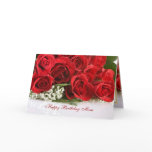 Mom Birthday card with red roses