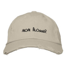 Mom Blogger Distressed Hat Embroidered Baseball Caps