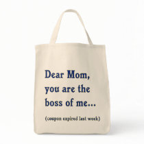 Mom Boss of Me Canvas Bags