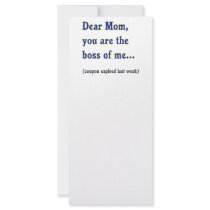 Mom Boss of Me Full Color Rack Card