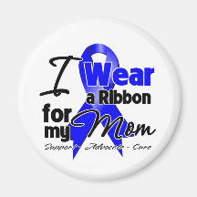 Mom- Colon Cancer Ribbon Fridge Magnet