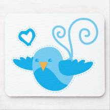 mom cute birdy mouse pad