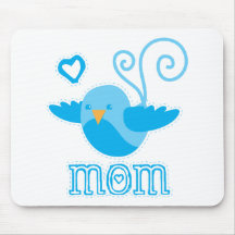 mom cute birdy mouse pad