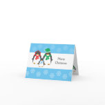 Mom, Dad & Baby Penguin CHRISTMAS CARD
